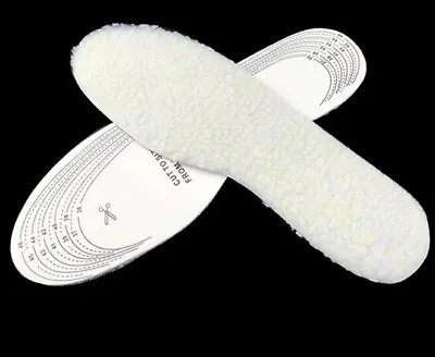 A Pair Shoe Winter Insoles Anti Odour & Extra Comfort Mens/Woman Free Size 36-45 • £2.97