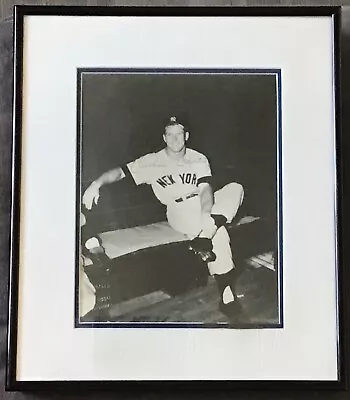 Mickey Mantle New York Yankees Autographed Framed  Photo Ray Gallo 1956Original • $950