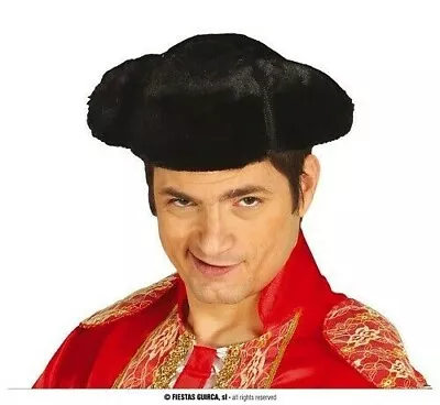 £10.99 • Buy Mens Black Matador Hat Spanish Bullfighter Headwear Eurovision Party Hats New