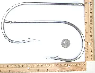 7731 20/0 Stainless J Hook Very Large Hooks 2 Pcs Very Large Hooks! • $19.32