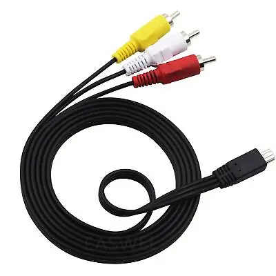 Mini USB To 3 RCA AV Audio Video Cable For Canon IXUS 85 IS 90 IS 95 IS 100 IS • $4.88