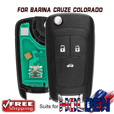 For Holden Cruze JG JH 2009 - 2014 - Flip Remote Key Fob 3 Button 433MHz ID46 • $29.90