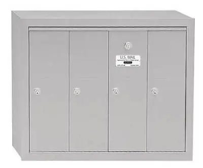 Salsbury Industries 3504Asu Vertical Mailbox Aluminum Powder Coated 4 Doors • $456.99