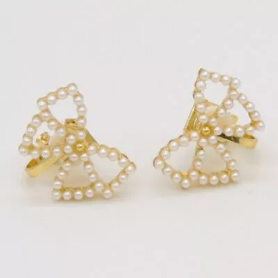 Fake Clip On Earrings Ear Crystal Gold Non-piercing Zircon Unisex Clip-on Gift • £3.49