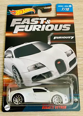 Hot Wheels Bugatti Veyron 1:64 Fast And Furious HNT17 • $21.26