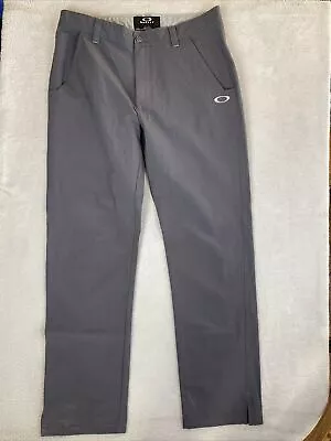 OAKLEY GOLF Performance Straight Leg Pants Men's 36x34 Granite Gray Lightweight  • $21.88