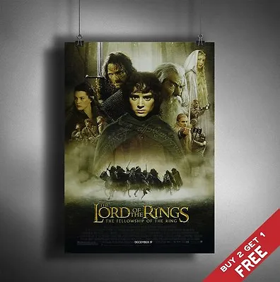 £4.49 • Buy LORD OF THE RINGS MOVIE POSTER * LOTR The Fellowship Of The Ring * A3 / A4 PRINT