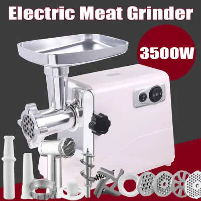 Electric Meat Food Grinder 3500W Mincer Sausage Maker Filler Mincing Machine UK • £75.99