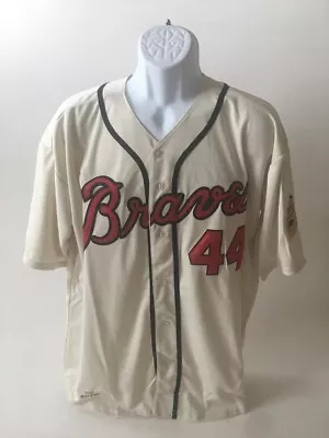 Hank Aaron # 44 1963 Milwaukee Braves MLB Jersey Size Extra Large • $69