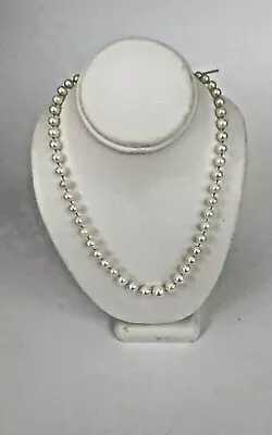 Vintage Estate Fully Knotted & Graduated Cultured Pearl Necklace  • $79