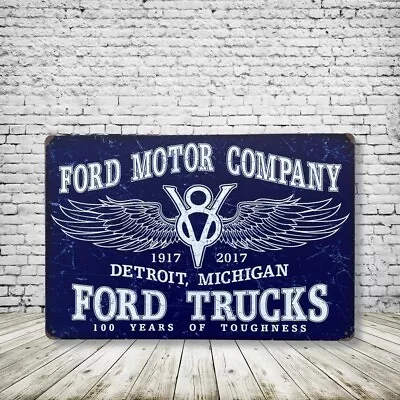 Ford Vintage Style Tin Metal Bar Sign Poster Man Cave Collectible New • $9.99