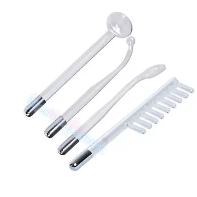 4 PCS Hi-gh Frequency Violet Ray Electrodes Glass Tube For Anti Acne Skin Care • $15.69