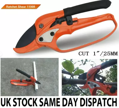 GARDEN HAND TOOL HEAVY-DUTY RATCHET SHEAR 25mm  • £5.99