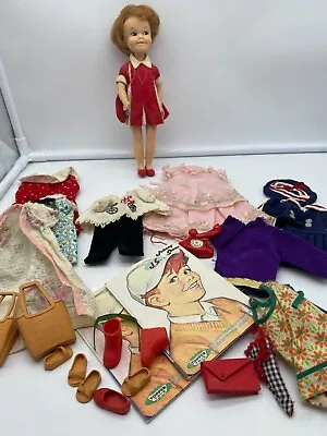 Vintage Penny Brite Doll W/ Clothes & Booklet Deluxe Reading Corp            E43 • $24.95