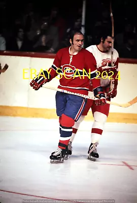 JACQUES LEMAIRE In ACTION 35mm COLOR SLIDE Montreal CANADIENS HOF GREAT • $19.99