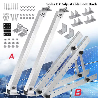 Solar Panel Mounting Frame Brackets Adjustable Angle For Shed Boat Ground Mount • $28.49