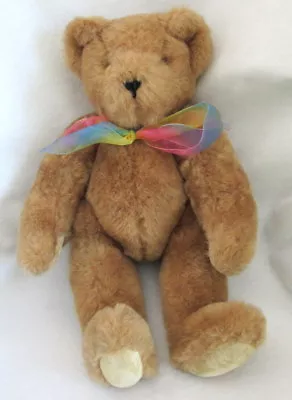 Vermont Teddy Bear Company 17  Light Brown Jointed Teddy Bear Vintage Collect • $17