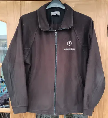 Men's Mercedes Benz Dark Brown Zip Up Fleece Size Small Regatta Warm • £10.99