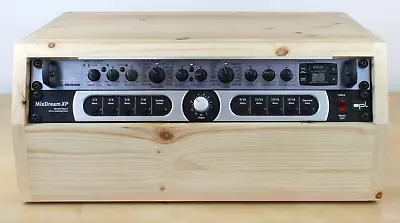 £77.50 • Buy Solid Pine 2u Angled 19  Inch Wooden Rack Unit/case/cabinet Studio/DJ/recording