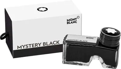 Montblanc Ink Bottle For Fountain Pens Mystery Black 60ml 105190 • $29.99