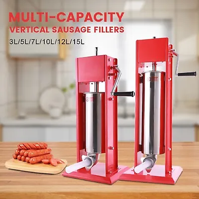 Hakka Sausage Stuffer 2 Speed Meat Filler Commercial Kitchen Food Processing • $119.99