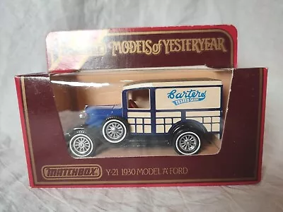 Matchbox Models Of Yesteryear Y-21 1930 Model A Ford Van Carters Seeds  • £1