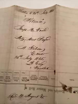 1865 USS Potomac Muster Roll Commander A Gibson Civil War Signed Hospital North • $93.61