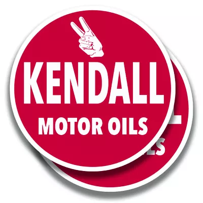 KENDALL MOTOR OIL DECAL Vintage Style 2 Stickers Bogo Car Window Bumper Truck • $3.95