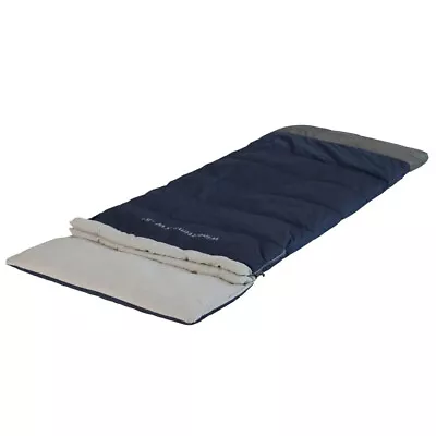 Quest Wintertime 235cm Adult Sleeping Bag Outdoor Camping Extra Wide Blue • $147