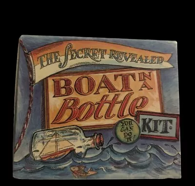 Boat In A Bottle Kitauthentic Models The Secret Revealed 4” X 5” Box W/ Supplies • $0.99