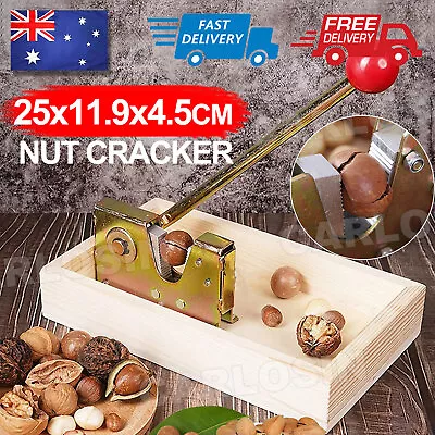 Macadamia Opener Peeling Machine Walnut Nut Cracker Tool Handle Multipurpose AU • $16.85