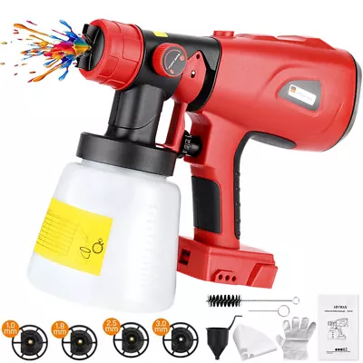 Cordless Paint Sprayers For Home DIY 800ML Container For Milwaukee Battery 18V • $92.99