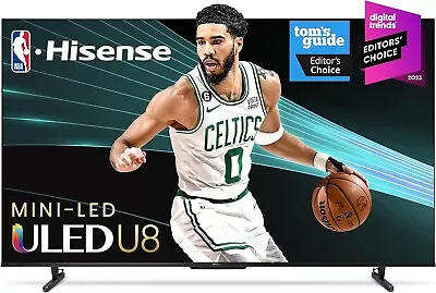 Hisense 55  Class U8 Series Mini-LED QLED 4K UHD Smart Google TV 55U8K • $659