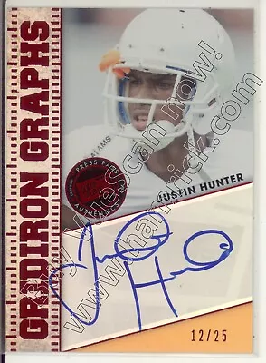 Justin Hunter Rc Rookie Draft Auto Autograph Tennessee Vols College #/25 2013 • $11.99