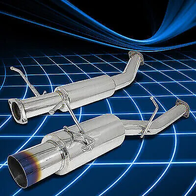 4''muffler Burnt Tip Catback Exhaust System For 89-94 240sx S13 Ka24/sr20 2.4 I4 • $138.97