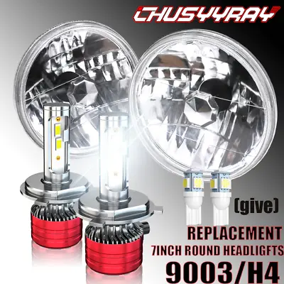 2PC 7 Inch 100W High-Low Beam Led Headlight For International Scout II 1973-1980 • $170.99