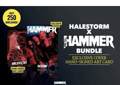 METAL HAMMER #361 HALESTORM Ltd Edition Bundle With SIGNED A4 ART CARD • £16.50