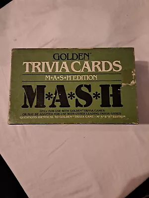 M*A*S*H* Golden Trivia Cards Mash Edition Game 1984 Vintage 4156 • $10