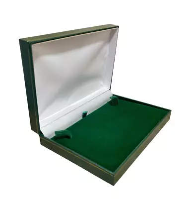 Luxury Green Leatherette Necklace Box Collarette Gift Box Jewellery Display Box • £7.99