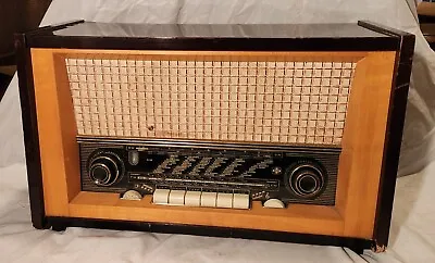 Rare Vintage German EMUD T7 Tube Radio AM FM Tested For Parts Or Repair TLC • $199.99
