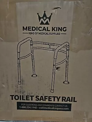Medical King Toilet Safety Rail Adjustable Removable Heavy Duty Elderly Handicap • $49.99