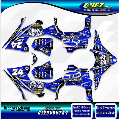 Yamaha YFZ 450R - 2014-2023  Full Graphics Kit Stickers ATV FREE SHIPPING • $159