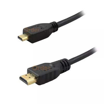 High Speed Gold Plated Micro HDMI (Type D) To HDMI (Type A) Cable-6' Brand New!! • $4.99