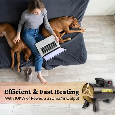 £68.99 • Buy 10kW Industrial Fan Gas Heater LPG Propane Portable Workshop Room Garage Heating