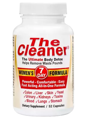 Century System's The Cleaner Women's Formula 7 Day Ultimate Body Detox (52 Caps) • $16.95