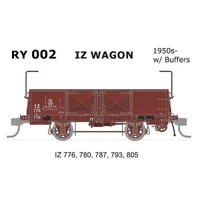 SDS HO RY002 IZ Wagon Late 1930s With Buffers 5 Car Pack SUIT AUSCISION • $261.25