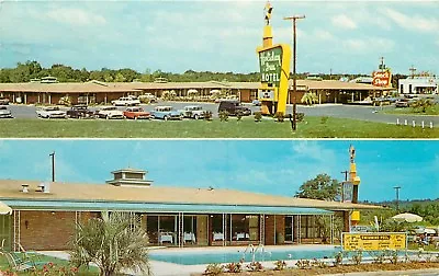 Holiday Inn Meridan Mississippi MS Pm 1966 Old Cars Postcard • $2.99