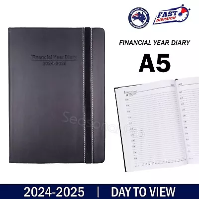 2024 2025 Financial Year Diary Day To View A5 Elastic Planner Hard Organiser AU • $18.95