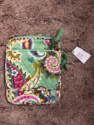 New VERA BRADLEY Tutti Frutti Mini Hipster Crossbody Handbag Green • $22