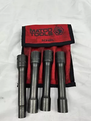 Matco Tools SCP4DL 4pc 1/2”dr 12pt 4.5” Driveline Impact Socket Set In Red Pouch • $158.99